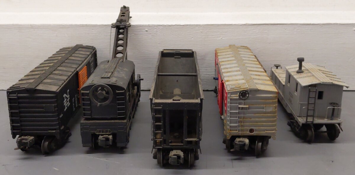 Lionel Vintage O Gauge Freight Cars: 6436-1, 6419, 6460, 6464-425, 3494 [5] VG