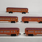 Lionel  O Gauge Assorted Passenger Cars: 9504, 9501, 9506, 9505, 9511 [5] EX/Box