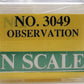 Model Power 3049 N Scale Southern Pacific Streamlined Observation Car #2970 LN/Box