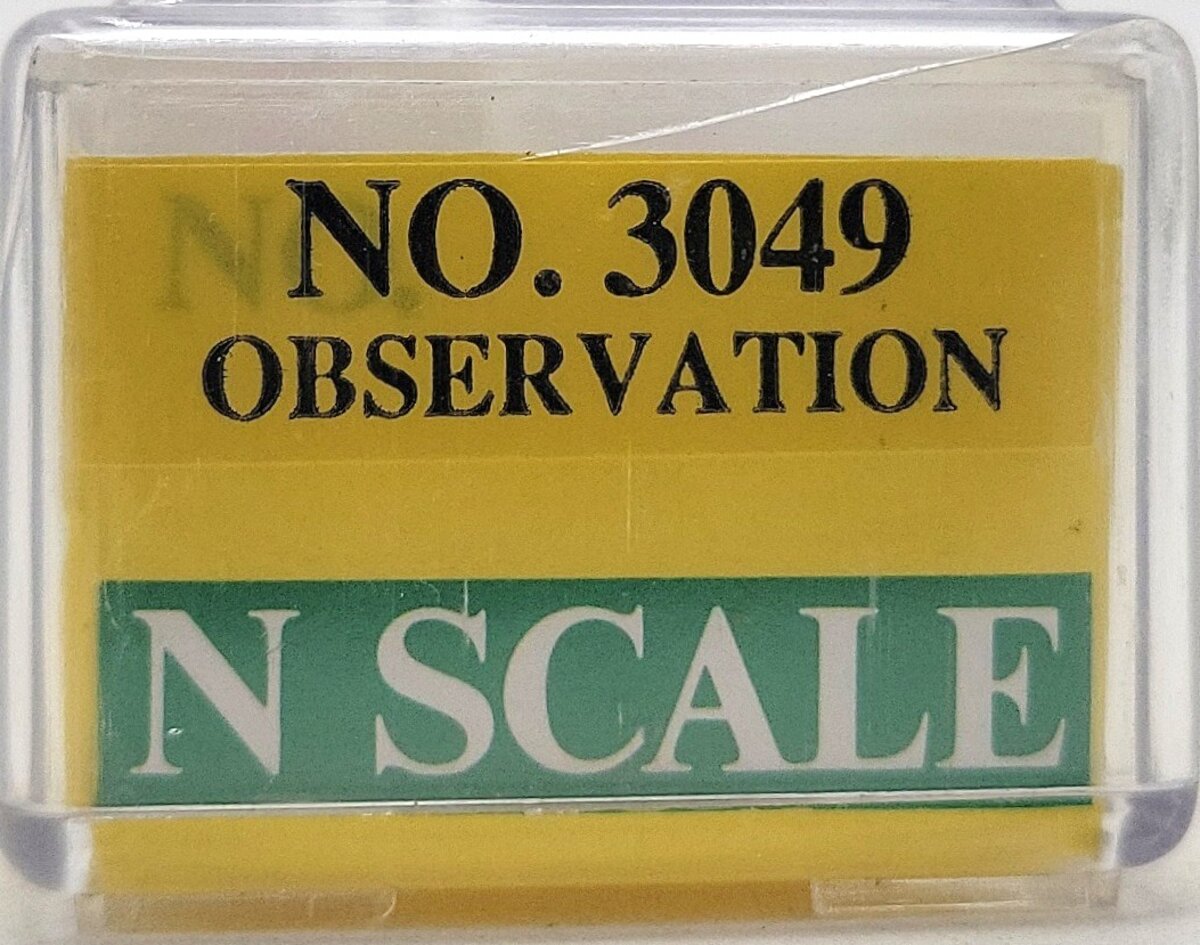 Model Power 3049 N Scale Southern Pacific Streamlined Observation Car #2970 LN/Box