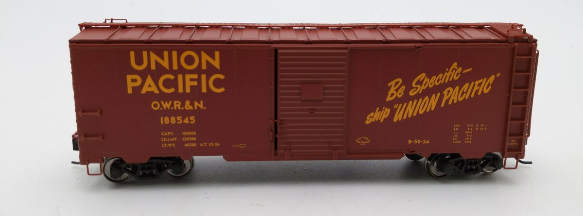 Trix 24900 HO Scale Union Pacific 40' Steel Box Car #188545 LN/Box