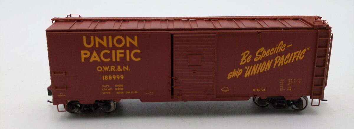 Trix 24900 HO Scale Union Pacific 40' Steel Box Car #188999 LN/Box