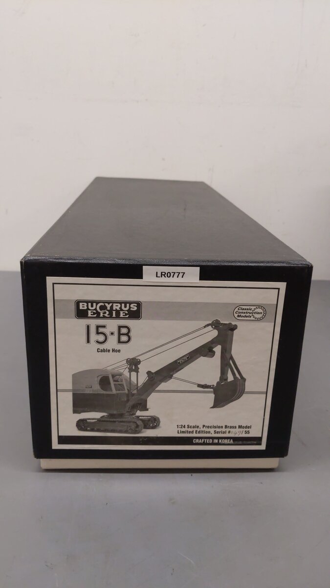 CCM 15B 1:24 Scale Cat Bucyrus Erie Brass Cable Hoe Diecast Limited Edition #049 EX/Box
