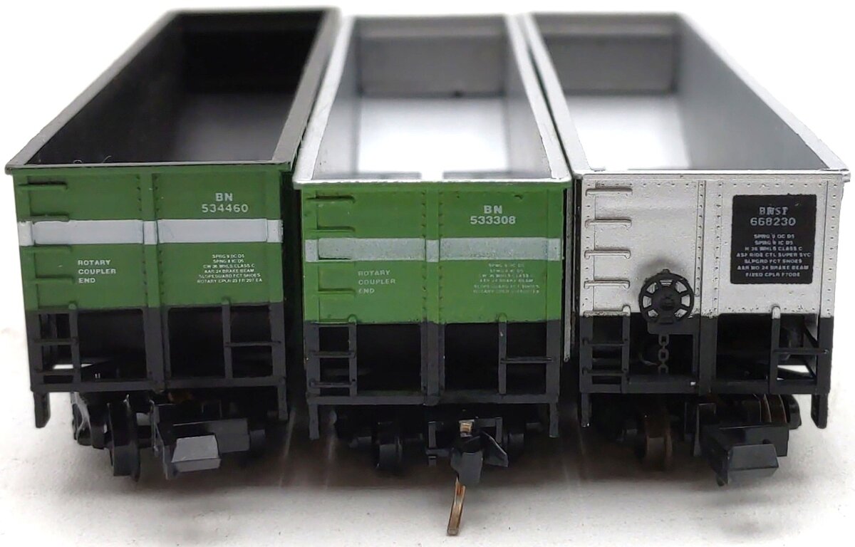 Deluxe Innovations Assorted N Scale Gondola Cars: 12100, 12090, 12040 [3] LN/Box