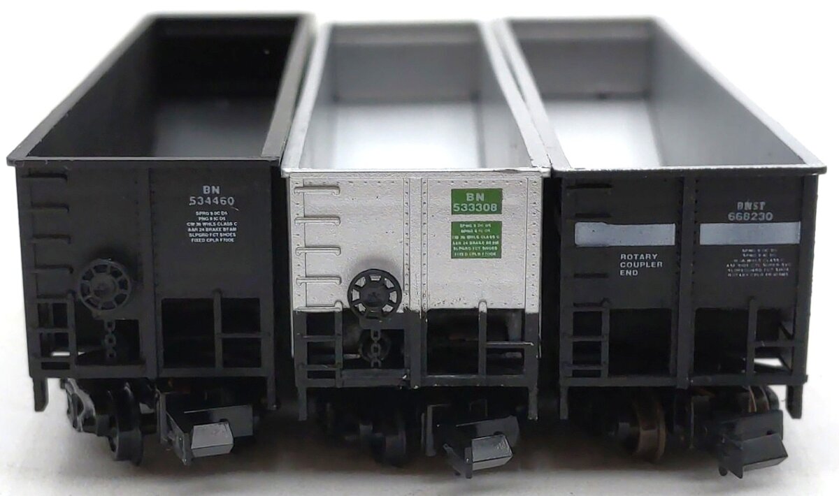 Deluxe Innovations Assorted N Scale Gondola Cars: 12100, 12090, 12040 [3] LN/Box