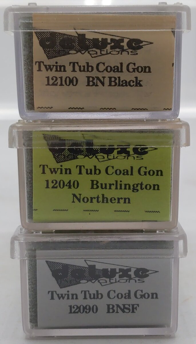 Deluxe Innovations Assorted N Scale Gondola Cars: 12100, 12090, 12040 [3] LN/Box