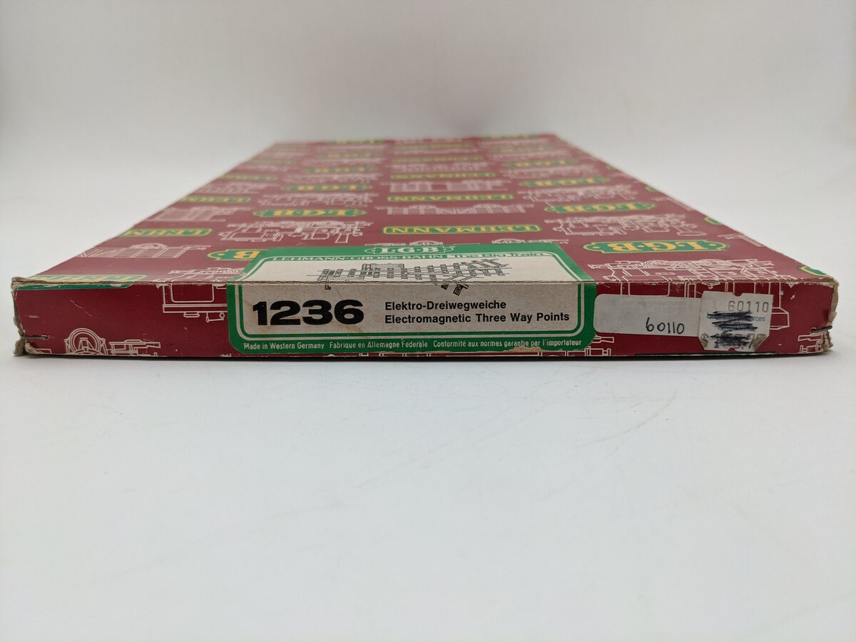 LGB 1236 G Scale Model Train 3 way Electric Switch Track EX/Box