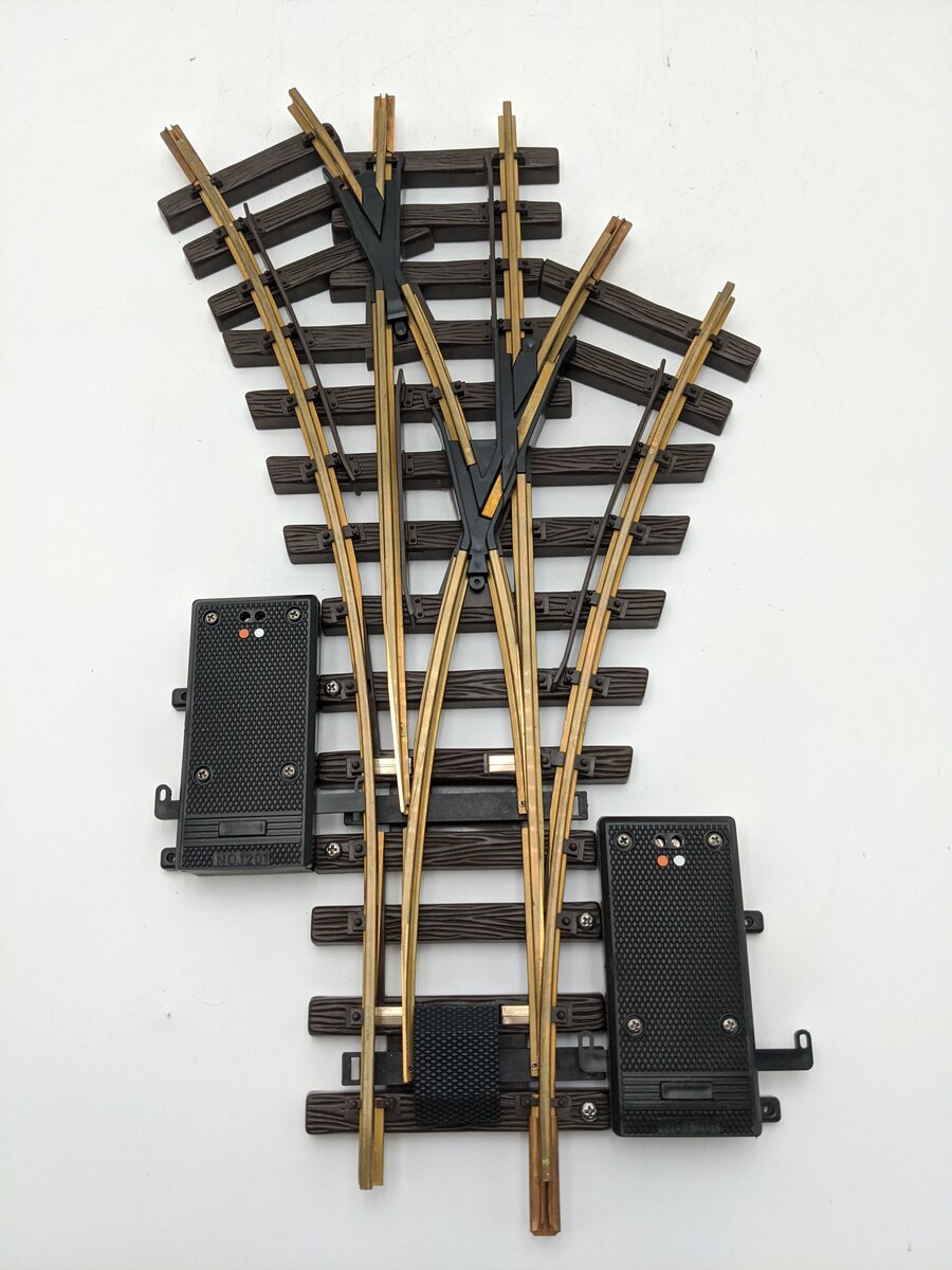 LGB 1236 G Scale Model Train 3 way Electric Switch Track EX/Box