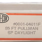 Con-Cor 0001-04011F N Scale Southern Pacific Daylight 85' Pullman Passenger Car EX/Box