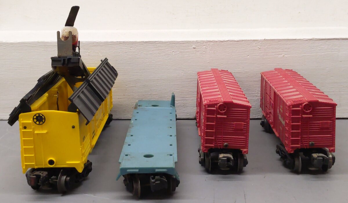 Lionel Vintage O Gauge Freight Cars: 6511-2, 3619, 6024, 6014 [4] VG