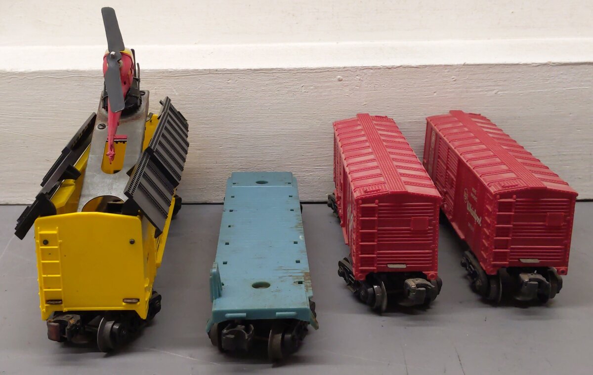 Lionel Vintage O Gauge Freight Cars: 6511-2, 3619, 6024, 6014 [4] VG