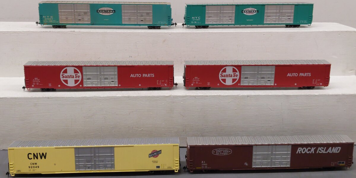 Athearn HO Scale Assorted Freight Cars; 36589 x2, 32863, 67557, 67086, 92049 [6] VG