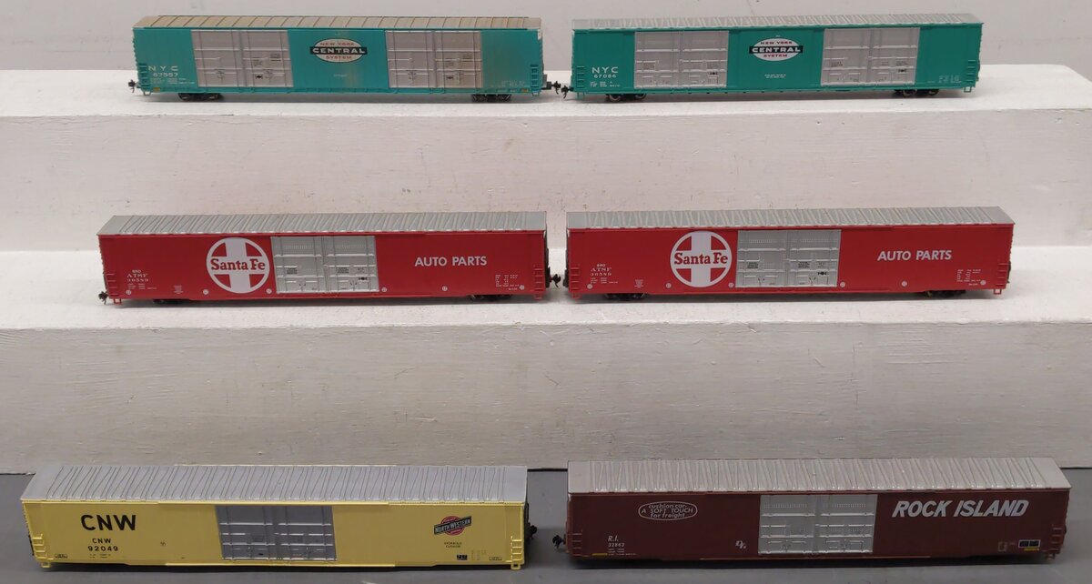Athearn HO Scale Assorted Freight Cars; 36589 x2, 32863, 67557, 67086, 92049 [6] VG
