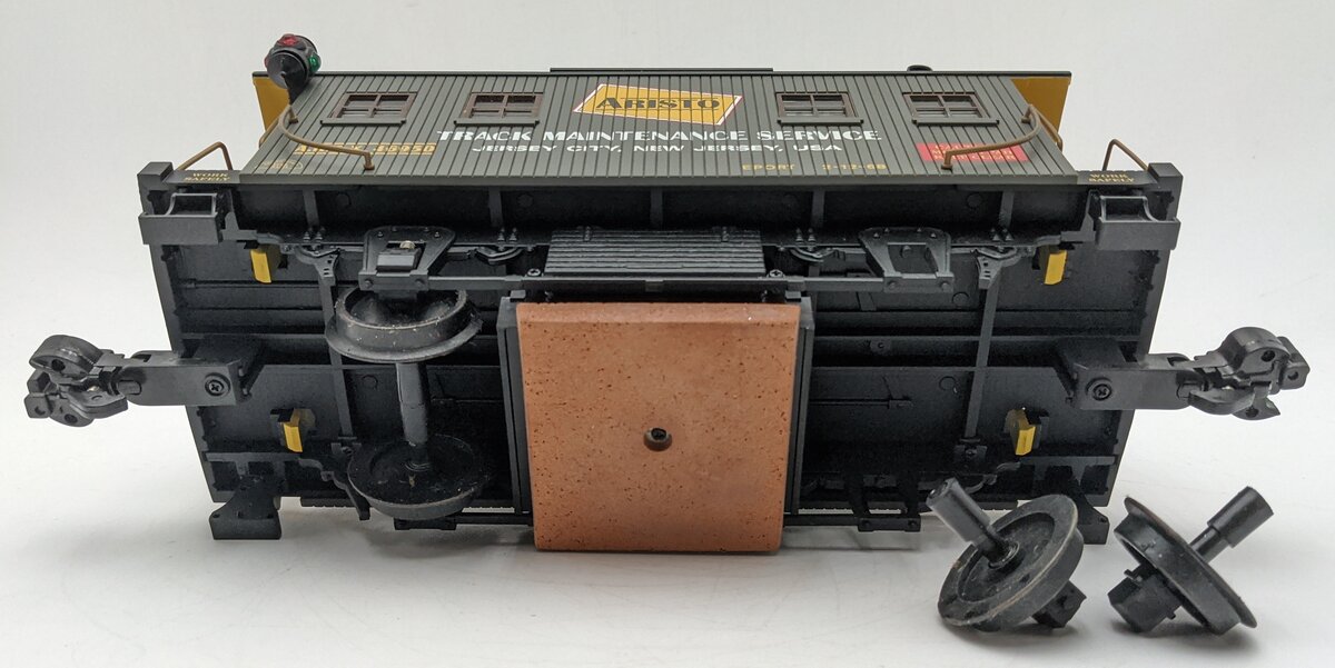 Aristo-Craft 46950 G Track Maint. Service Car/Track Cleaning Car - Metal Wheels VG/Box