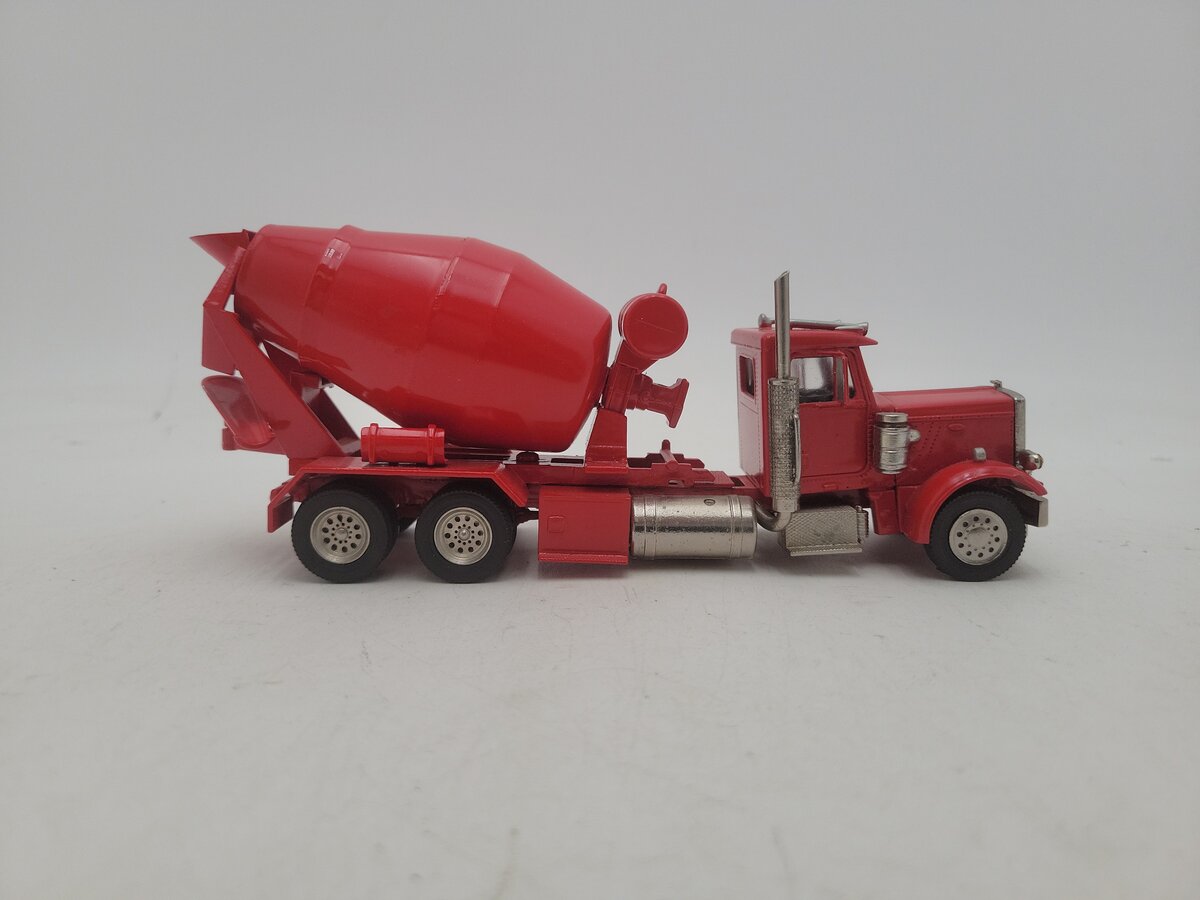 Acme 0155 Red Cement Mixer Truck Die Cast and Rubber Wheels VG