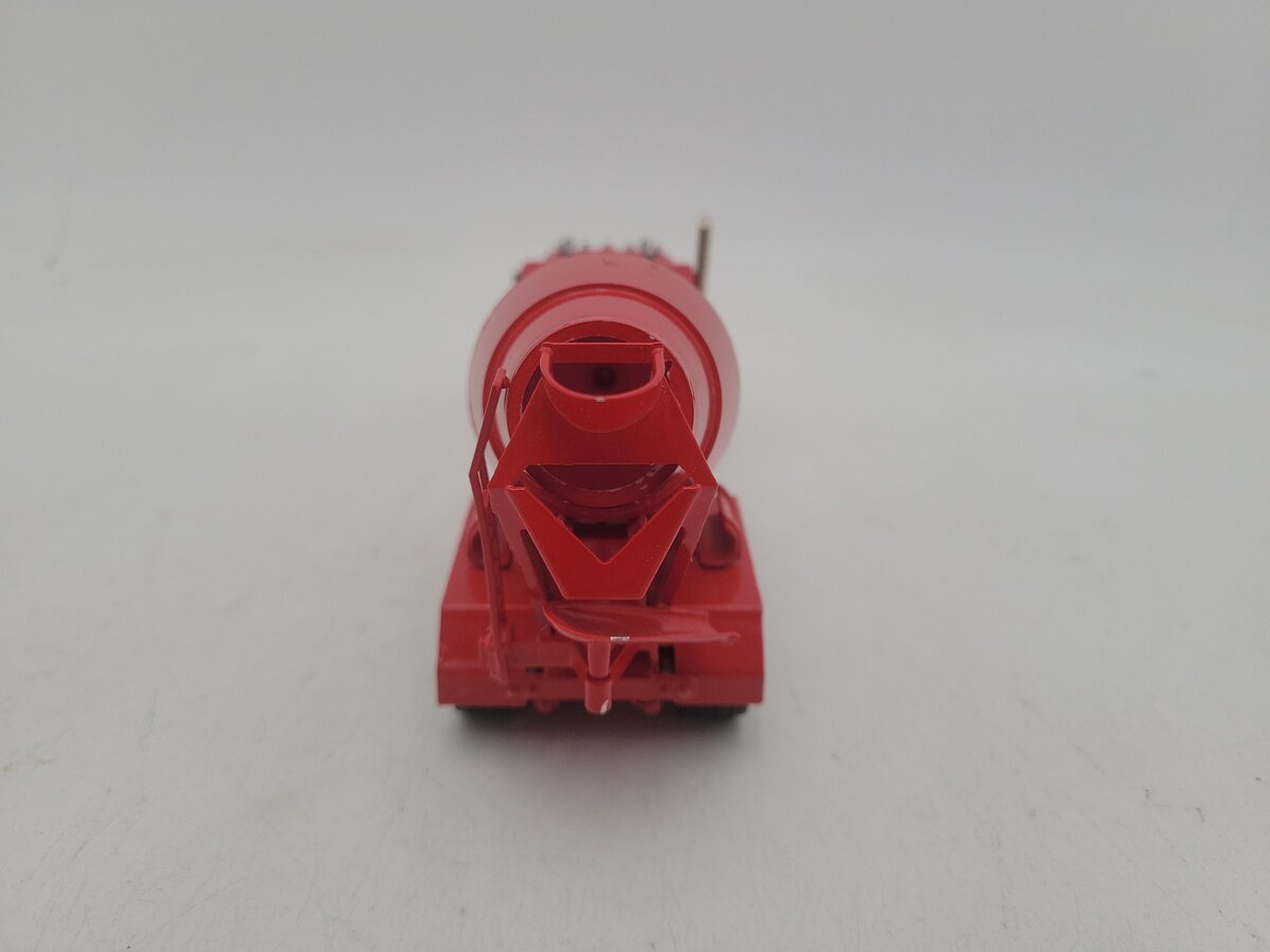 Acme 0155 Red Cement Mixer Truck Die Cast and Rubber Wheels VG