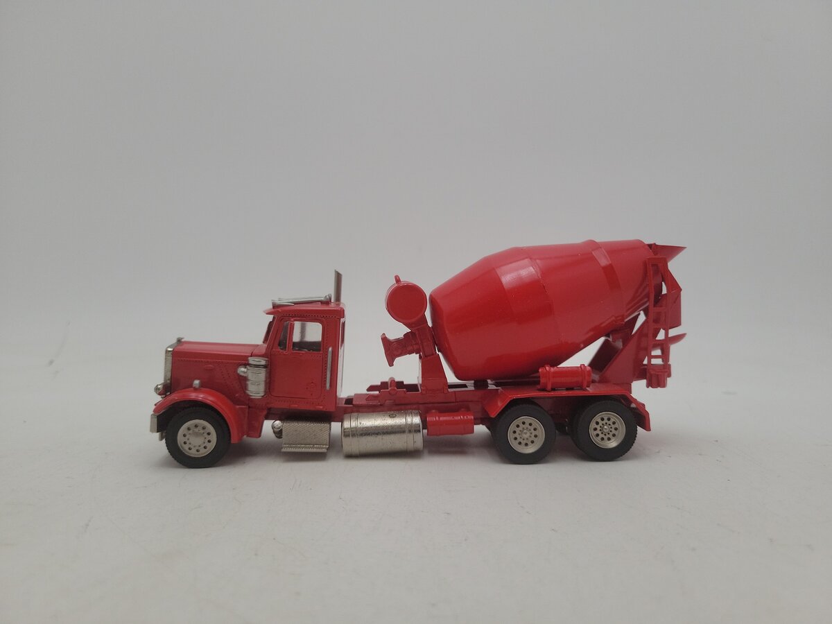 Acme 0155 Red Cement Mixer Truck Die Cast and Rubber Wheels VG