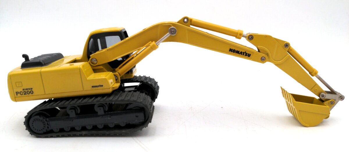 Shinsei K-004 1:43 Scale Diecast Komatsu Avance PC200 Power Shovel VG/Box