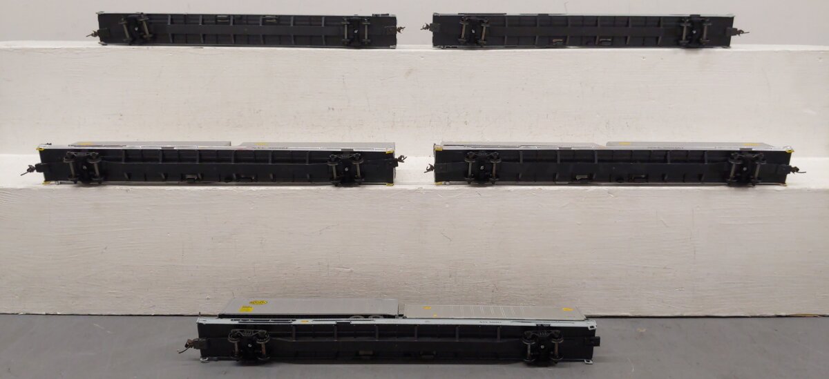 HO Scale New York Central Trailer Flatcars with NYC Flexi-Van Trailers [5] VG