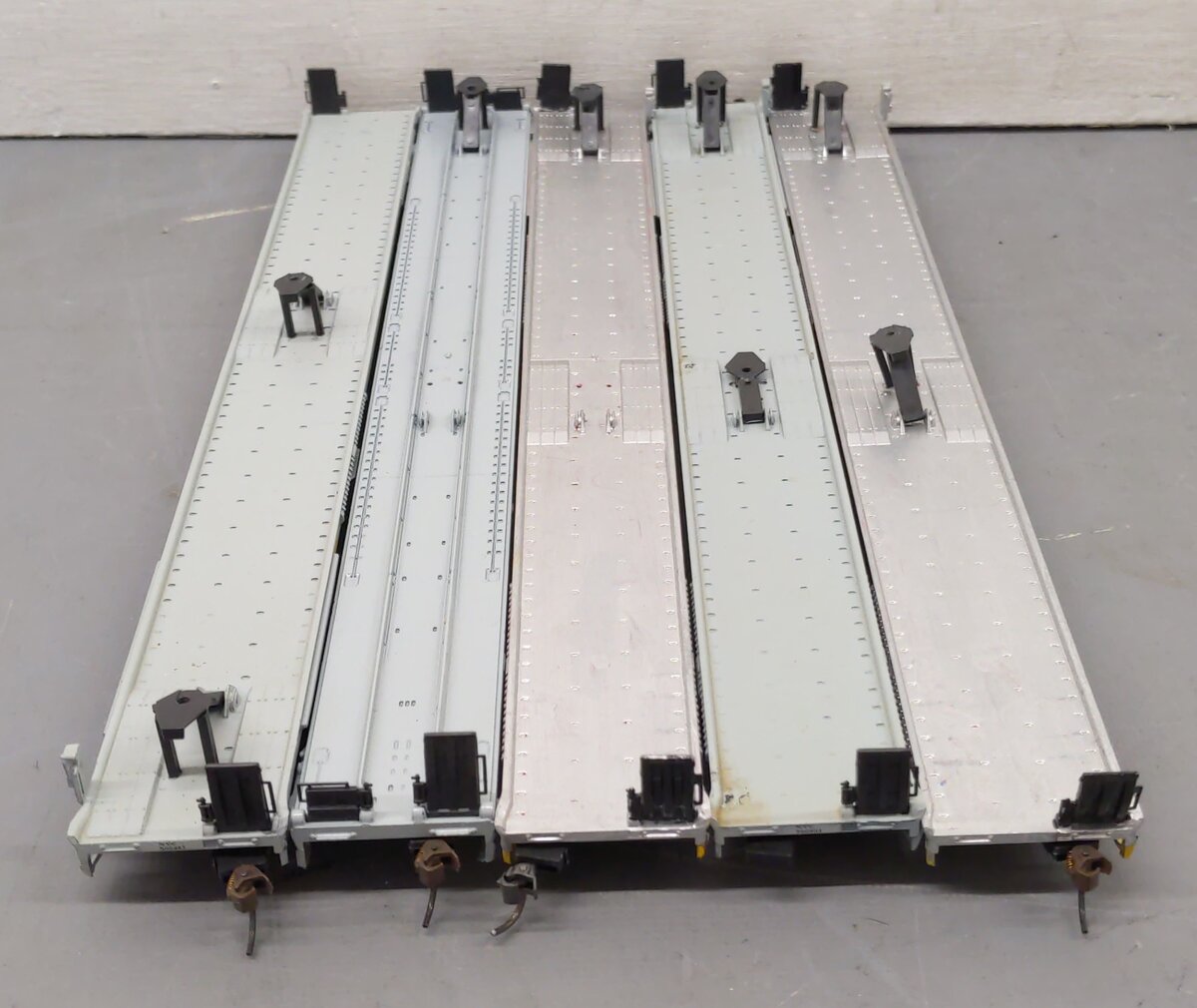 HO Scale New York Central Trailer Flatcars with NYC Flexi-Van Trailers [5] VG