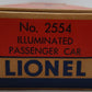 Lionel 2554 Vintage O Canadian Pacific Craig Manor Aluminum Pullman Car VG/Box