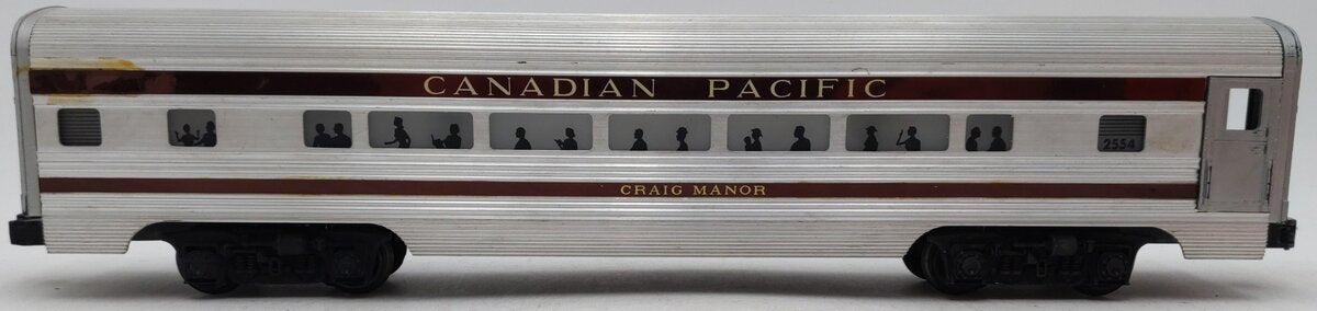 Lionel 2554 Vintage O Canadian Pacific Craig Manor Aluminum Pullman Car VG/Box