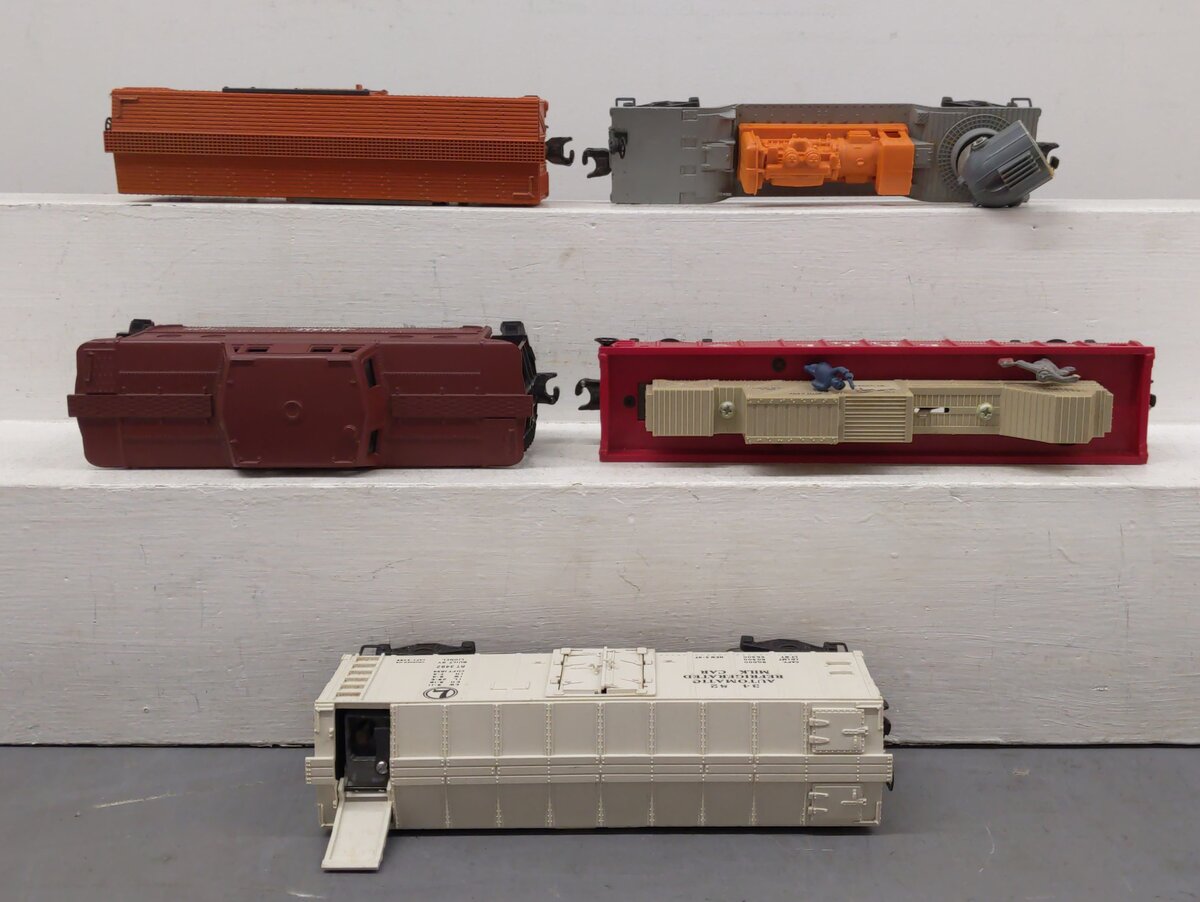 Lionel Vintage O Gauge Operating Freight Cars: 3444,3482,3620,3656,& 6417 [5] VG