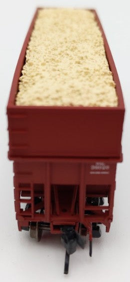 Bluford Shops 16063 N Scale Seaboard Offset-Side 3-Bay Wood Chip Hopper #36020 EX/Box