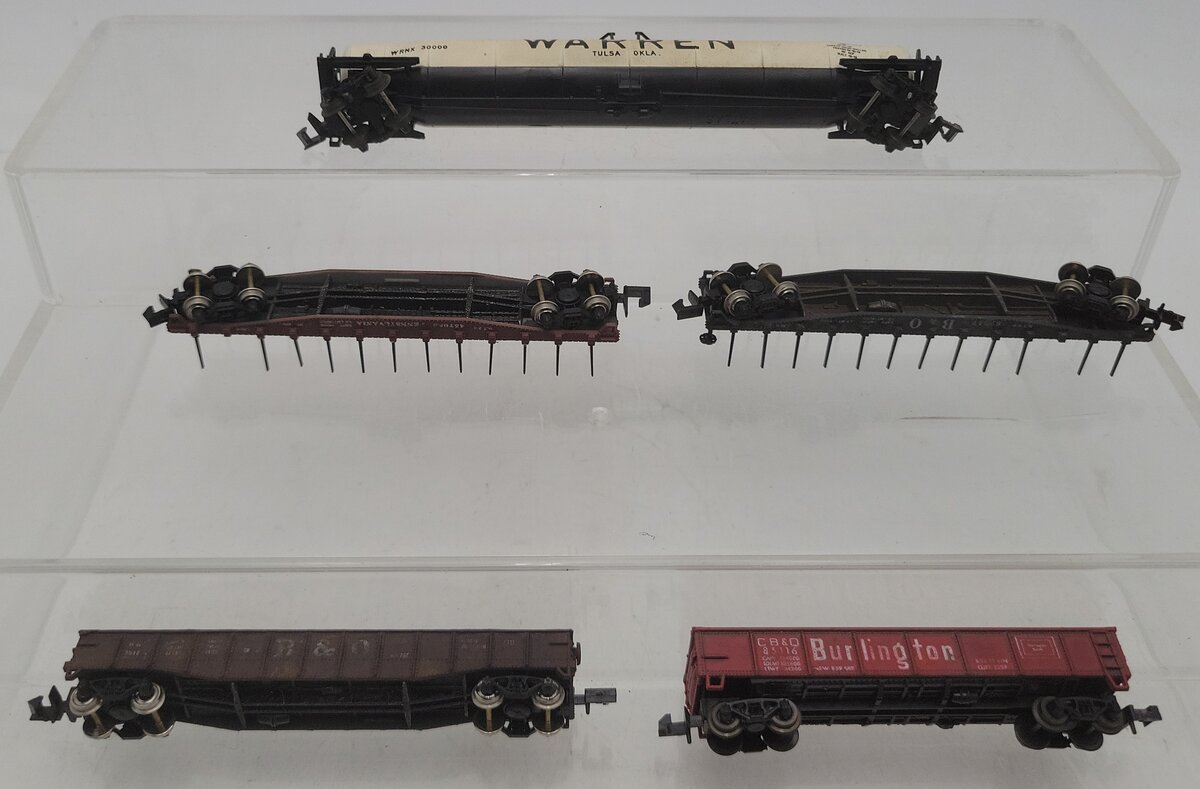 Con-Cor & Atlas N Scale Assorted Freight Cars - CUSTOM/Box