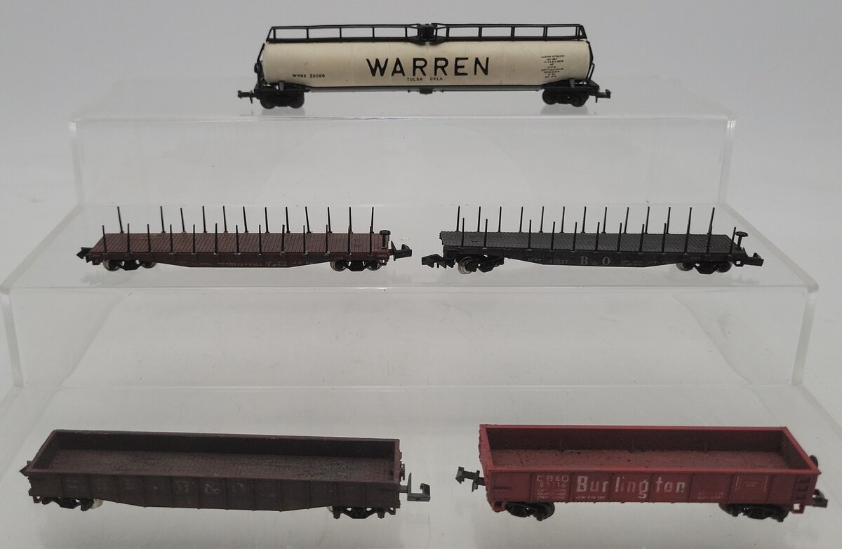 Con-Cor & Atlas N Scale Assorted Freight Cars - CUSTOM/Box