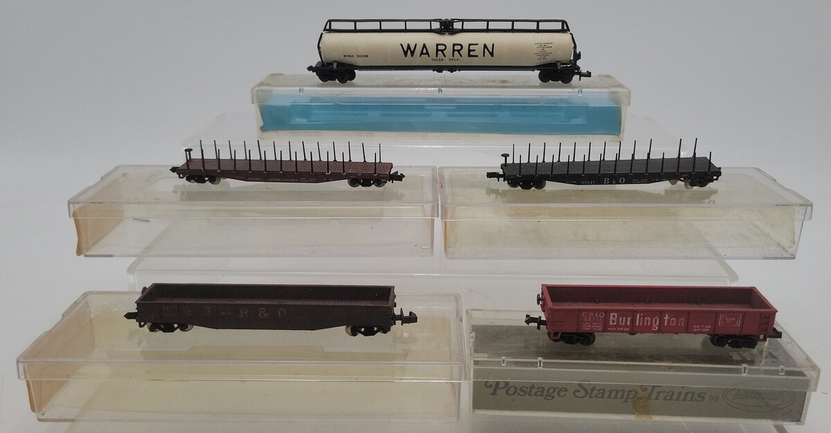 Con-Cor & Atlas N Scale Assorted Freight Cars - CUSTOM/Box