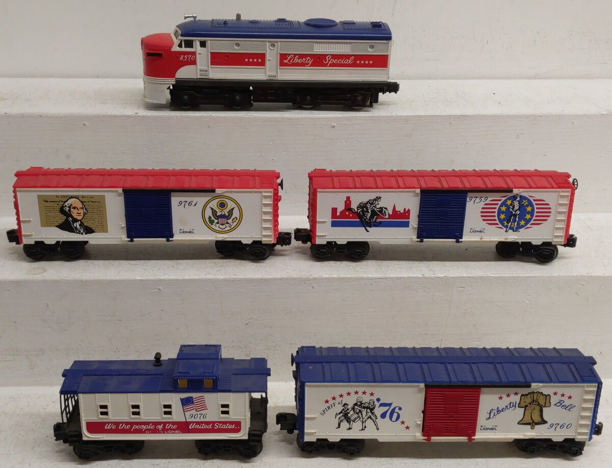Lionel 6-1577 O Gauge Liberty Special Cars Only VG
