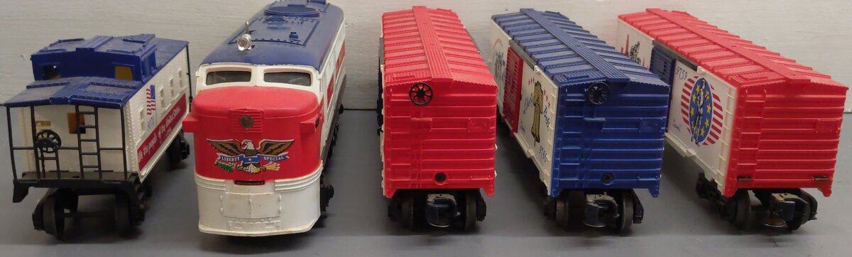 Lionel 6-1577 O Gauge Liberty Special Cars Only VG