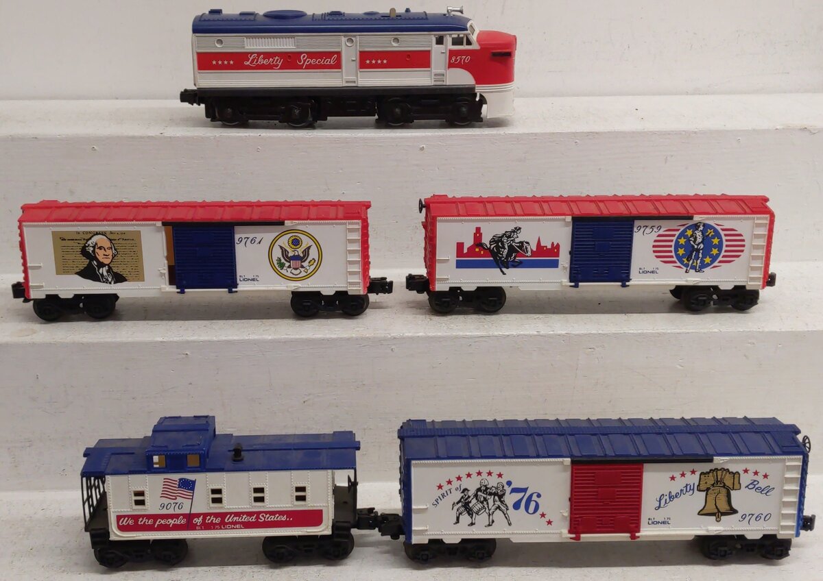 Lionel 6-1577 O Gauge Liberty Special Cars Only VG