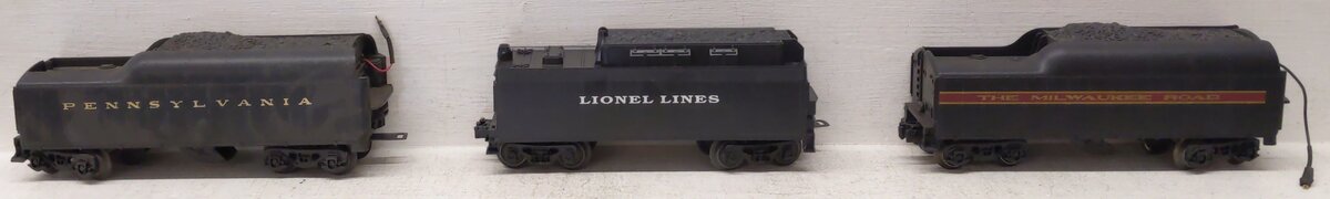Lionel O Gauge Assorted Tenders [3] VG