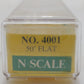 Model Power 4001 N Scale CN 50' Flat Car w/ Two 20' CP Ship Containers #657036 EX/Box