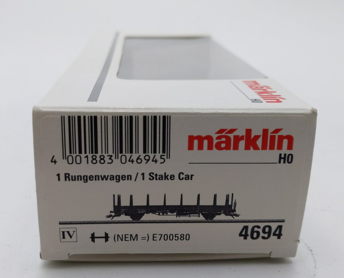 Marklin 4694 DB Flatcar w/Brakeman's Platform EX/Box