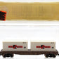 Model Power 4002 N Scale ATSF 50' Flatcar w/ Two 20' Sea Land Containers #933253 EX/Box