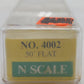 Model Power 4002 N Scale ATSF 50' Flatcar w/ Two 20' Sea Land Containers #933253 EX/Box