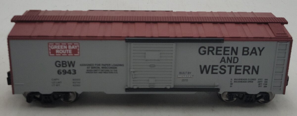 Menards 279-2635 O Green Bay & Western Boxcar #6943 LN
