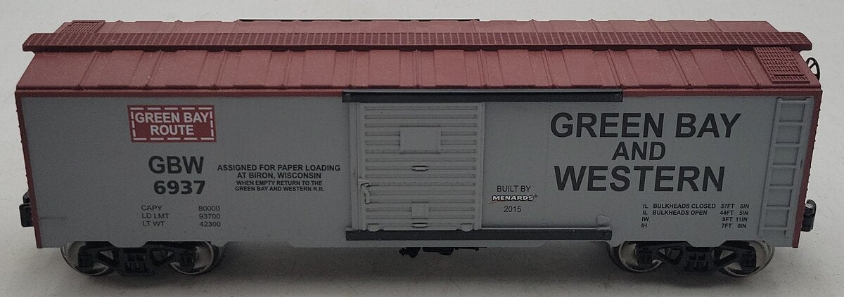 Menards 279-2635 O Green Bay & Western Boxcar #6937 LN