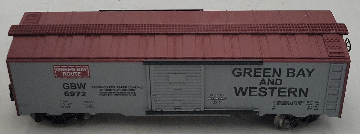 Menards 279-2635 O Green Bay & Western Boxcar #6972 LN