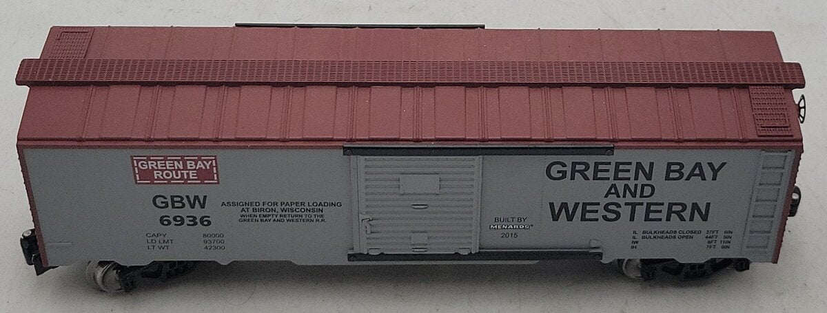 Menards 279-2635 O Green Bay & Western Boxcar #6936 LN