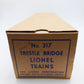 Lionel 317 Vintage O Gauge Trestle Bridge VG/Box