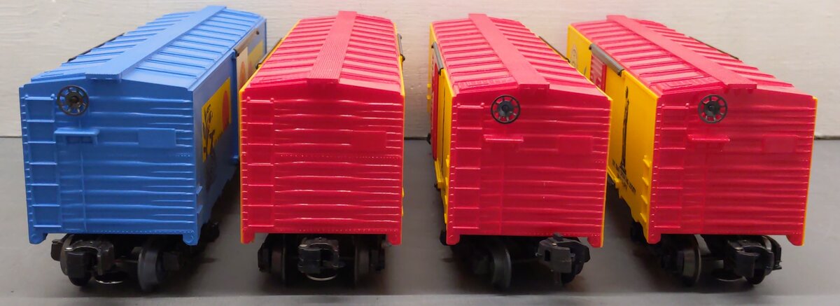 KMT O Gauge Toy Train Operating Society Box Cars [4] VG/Box