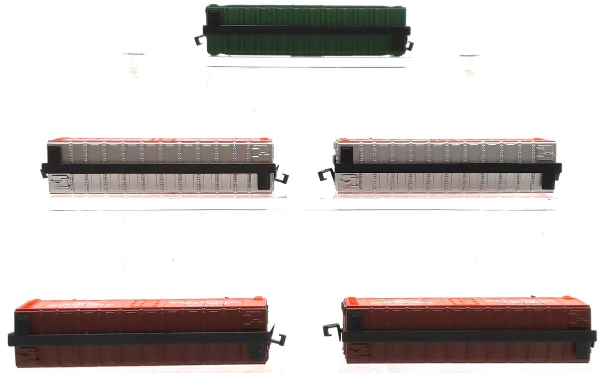 Model Power Assorted N Scale Freight Cars: 3552, 3721, 3723 [5] LN/Box