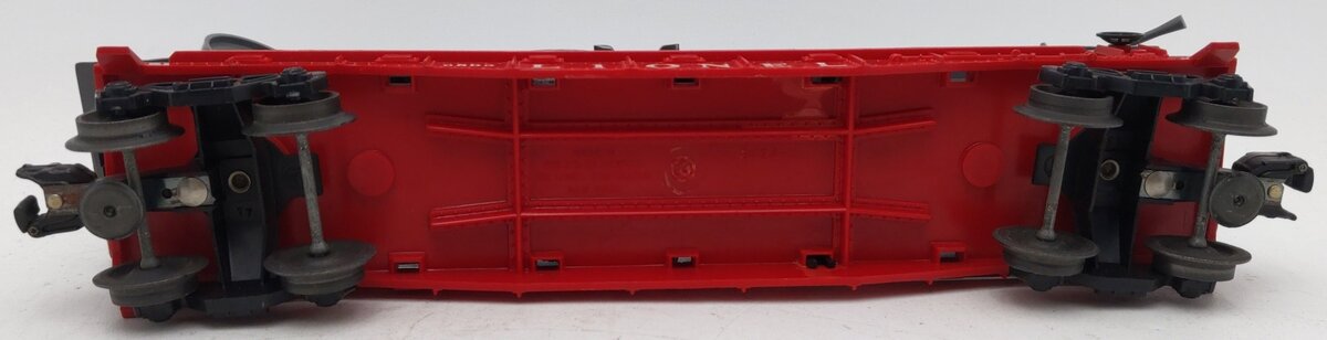 Lionel 6803 Vintage O Flatcar w/ Gunner Truck & Sound Truck VG