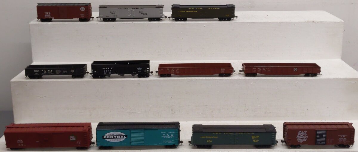 Revell & Others HO Scale Assorted Freight Cars; 4054, 4050, 15317, 3341, [11] VG