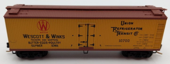 Micro-Trains 04900380 N Wescott & Winks 40' Double Sheathed Wood Reefer #10700 LN/Box