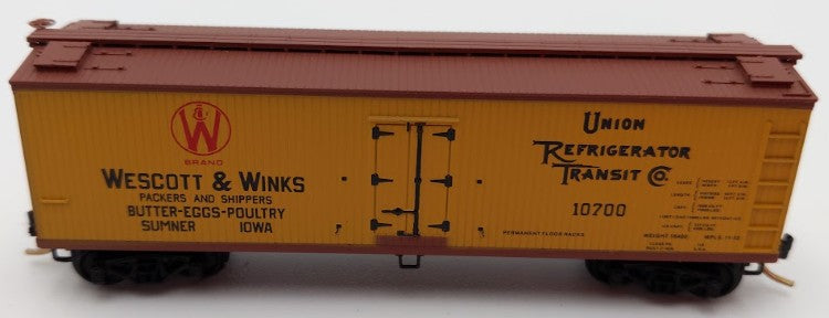 Micro-Trains 04900380 N Wescott & Winks 40' Double Sheathed Wood Reefer #10700 EX/Box